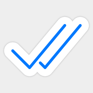 Whatsapp Blue Ticks Sticker